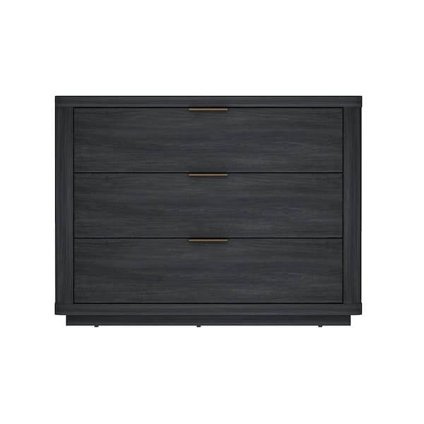 Manhattan Comfort Evelyn 32in Nightstand 4.0 in Charcoal Grey - NS014-CH