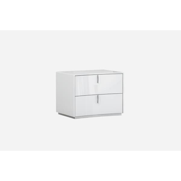 Gfancy Fixtures White Nightstand - 22 x 18 x 18 in. - GF3093951