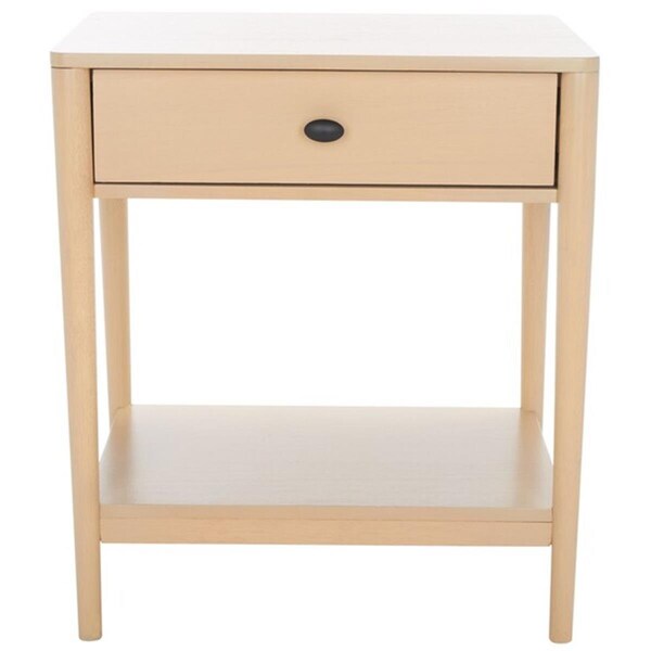 Safavieh Boden 1 Drawer Nightstand, White Washed - NST9202A