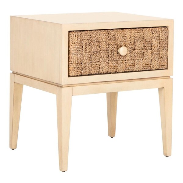 Safavieh 25 x 23 x 20 in. Armand Woven Wood Nightstand, Natural - SFV1304A