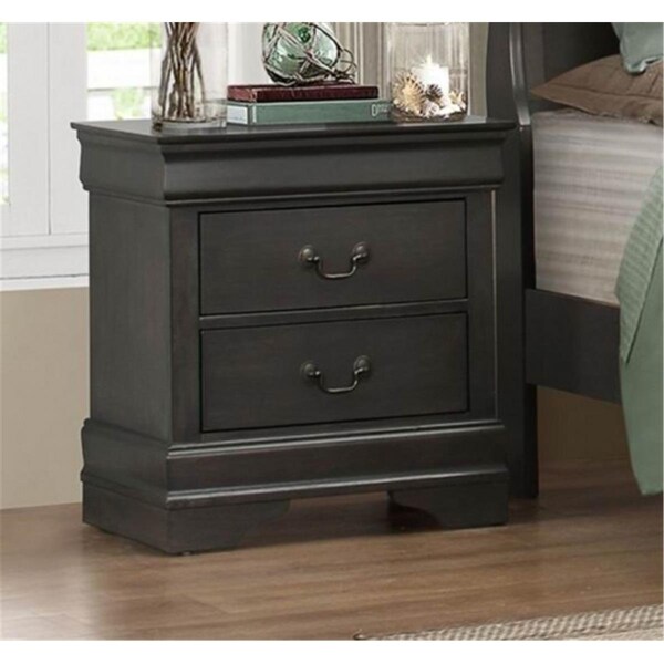 Home Elegance Homelegance  Mayville Collection Night Stand, Stained Grey - 21.5 x 15.75 x 23.75 in. - 2147SG-4