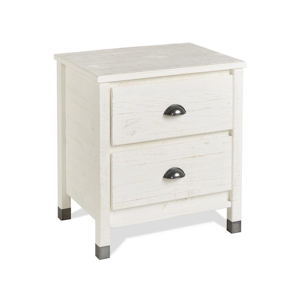 Ef Baja Night Stand with 2 Drawer  Shabby White - BJ209