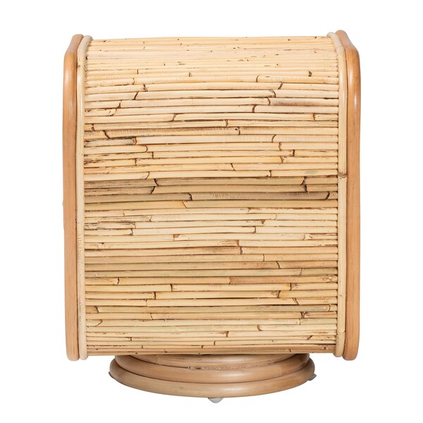 Bali & Pari Bethari Bohemian Natural Rattan Nightstand - 244-13677-ZORO