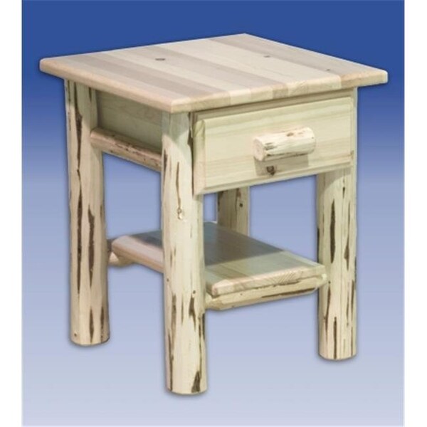 Montana Woodworks Montana Woodworks MWND Nightstand with Drawer and Shelf - Ready To Finish - MWND