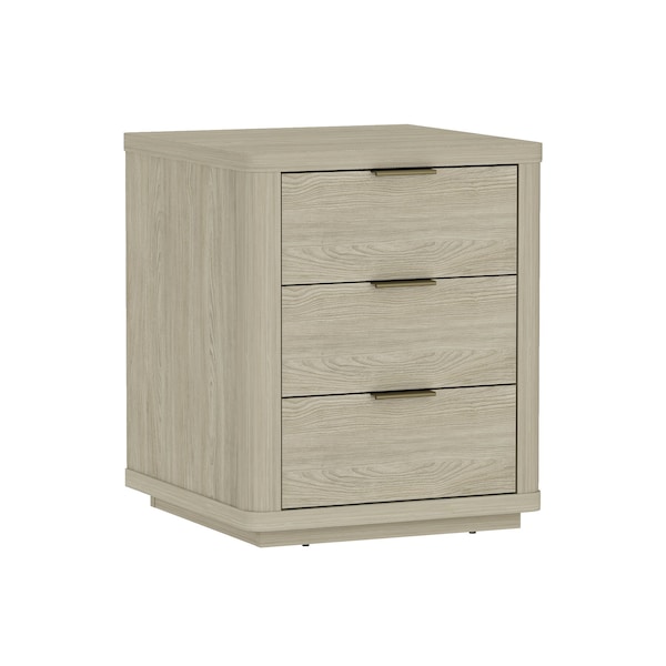 Manhattan Comfort Evelyn Nightstand in Natural - Set of 2 - 2-NS013-NA