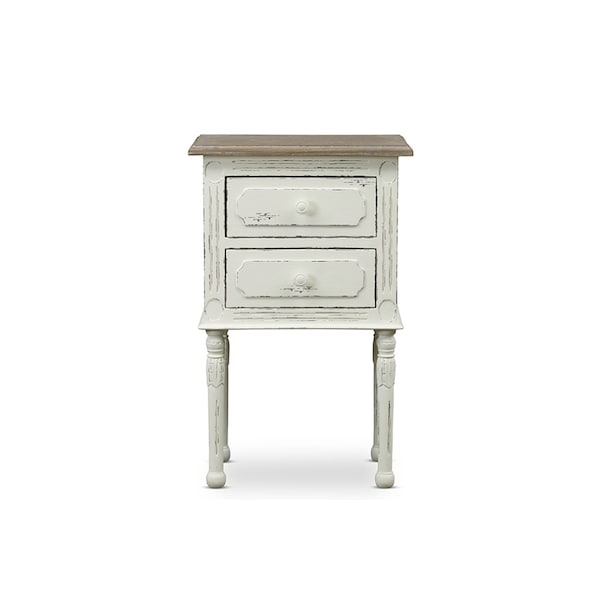 Baxton Studio Anjou Traditional French Accent Nightstand - 111-6037