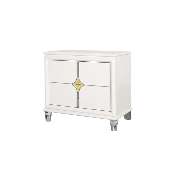 Global Furniture Usa Contemporary Orion Gold Nightstand - 6682