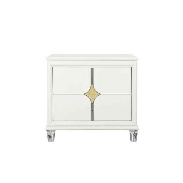 Global Furniture Usa Contemporary Orion Gold Nightstand - 6682