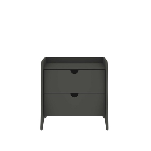 Manhattan Comfort Coney Nightstand in Grey - 181GMC9