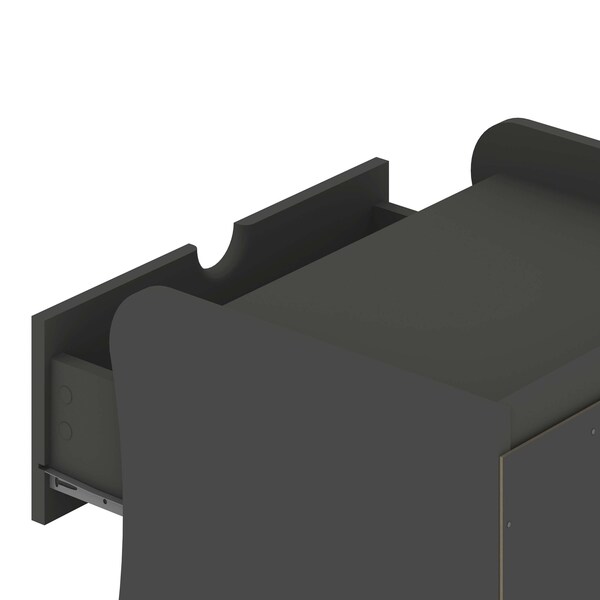 Manhattan Comfort Coney Nightstand in Grey - 181GMC9