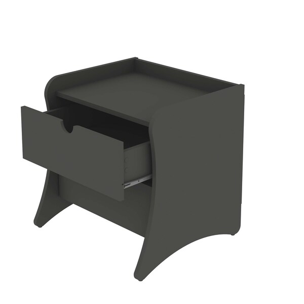 Manhattan Comfort Coney Nightstand in Grey - 181GMC9