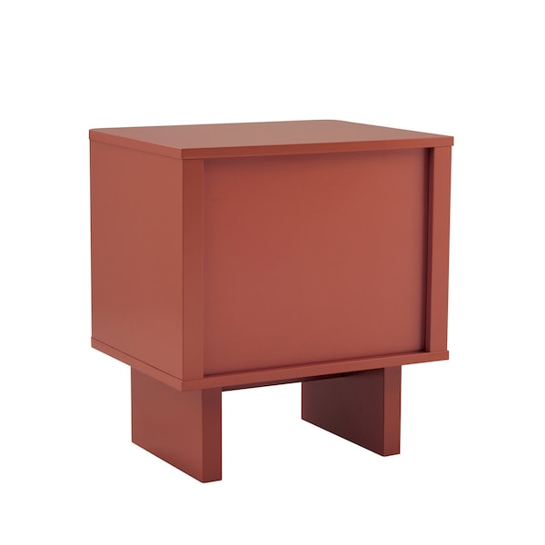 Manhattan Comfort Ella Nightstand in Terracotta - NS005-OR