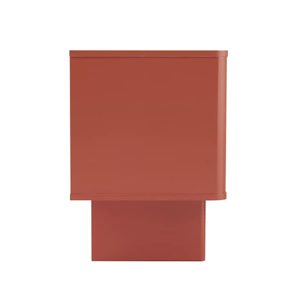 Manhattan Comfort Ella Nightstand in Terracotta - NS005-OR