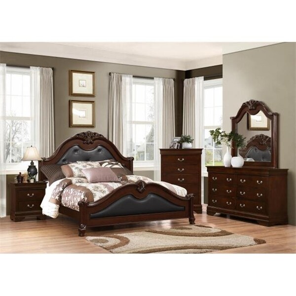 Myco Furniture   Inc Myco Furniture CA413N Brown Cambridge Nightstand - CA413N