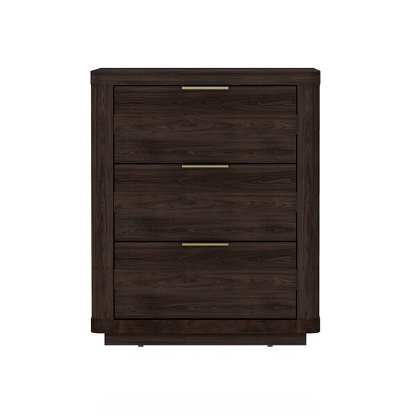 Manhattan Comfort Evelyn Nightstand in Brown - NS013-BR