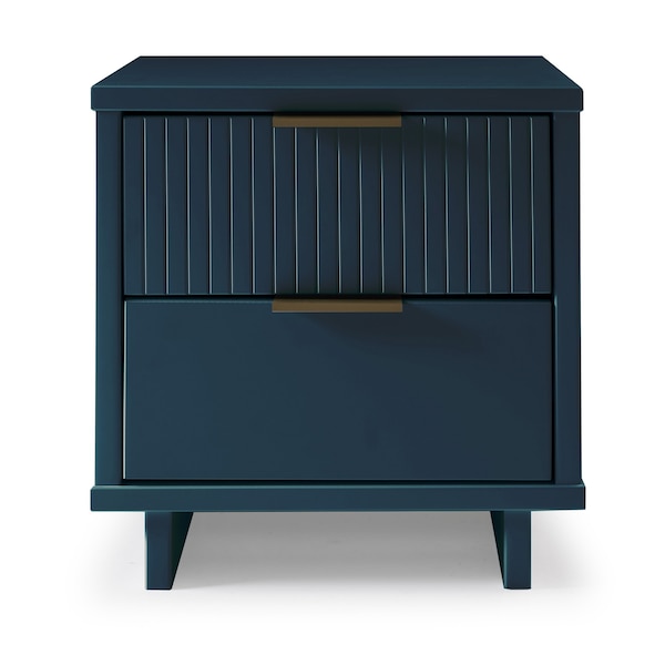 Manhattan Comfort Granville Nightstand 2.0 in Midnight Blue - NS-5014
