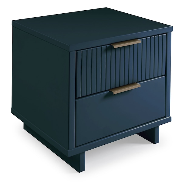 Manhattan Comfort Granville Nightstand 2.0 in Midnight Blue - NS-5014