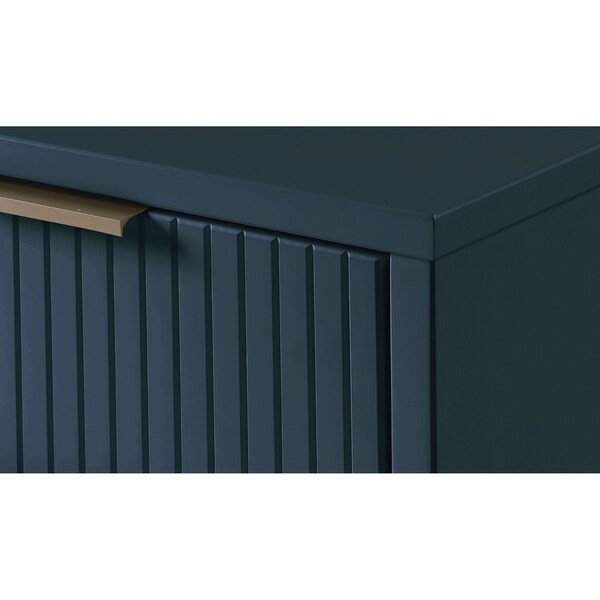 Manhattan Comfort Granville Nightstand 2.0 in Midnight Blue - NS-5014