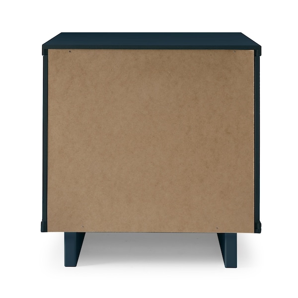 Manhattan Comfort Granville Nightstand 2.0 in Midnight Blue - NS-5014