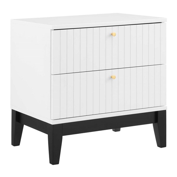 Modway Furniture Dakota Nightstand, White - 21.5 x 21.5 x 15.5 in. - MOD-6671-WHI