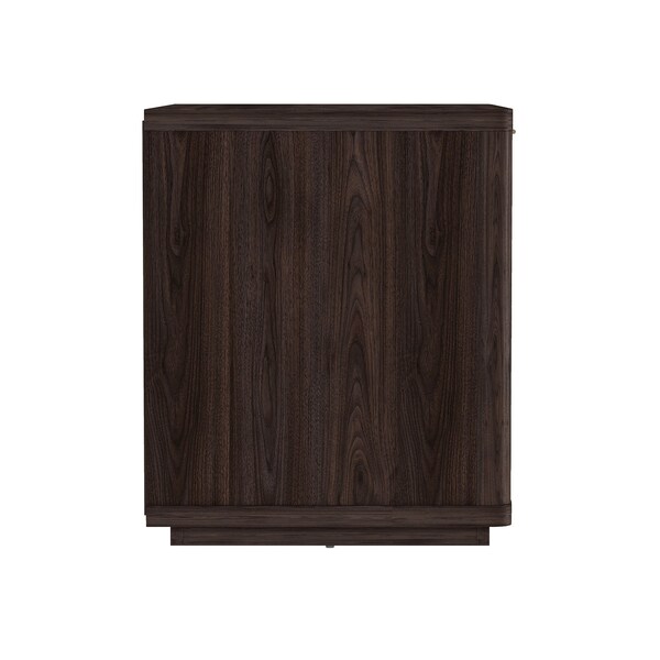 Manhattan Comfort Evelyn 32in Nightstand 2.0 in Brown - NS012-BR
