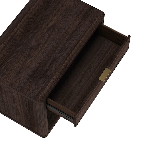 Manhattan Comfort Evelyn 32in Nightstand 2.0 in Brown - NS012-BR