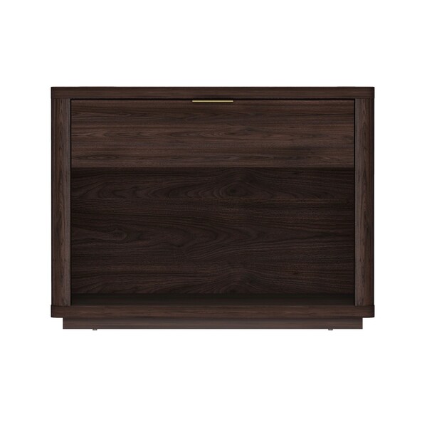 Manhattan Comfort Evelyn 32in Nightstand 2.0 in Brown - NS012-BR