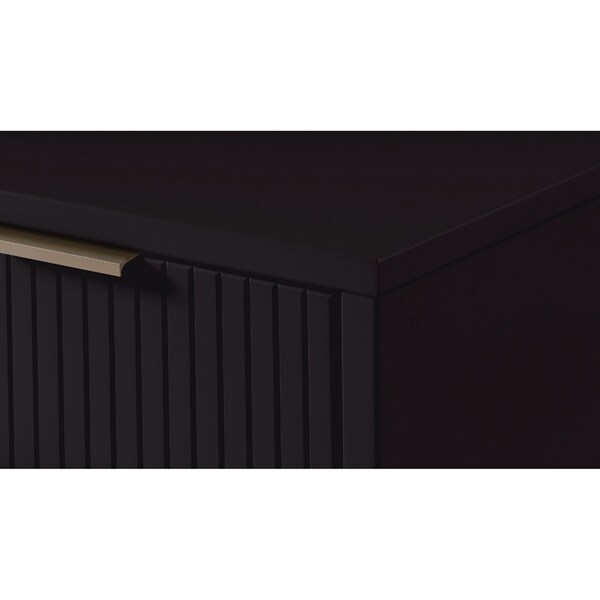 Manhattan Comfort Granville Nightstand 1.0 in Black - NS-5002