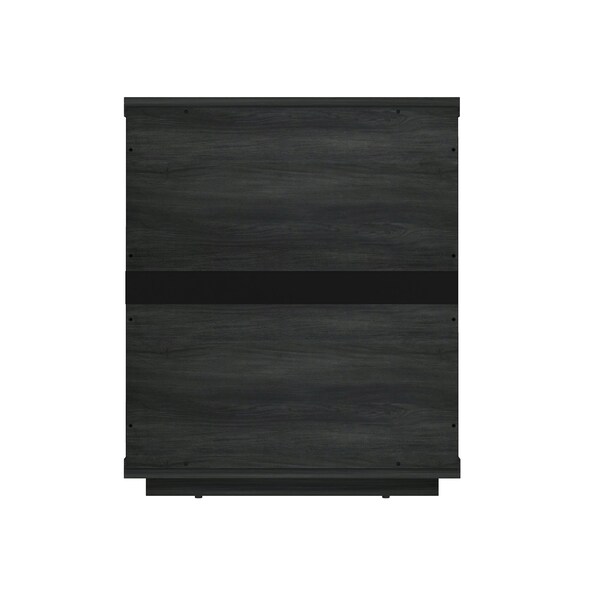 Manhattan Comfort Evelyn Nightstand in Charcoal Grey - NS013-CH