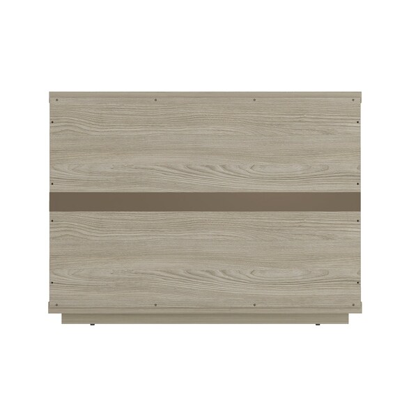 Manhattan Comfort Evelyn 32in Nightstand 2.0 in Natural - Set of 2 - 2-NS012-NA