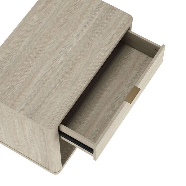 Manhattan Comfort Evelyn 32in Nightstand 2.0 in Natural - Set of 2 - 2-NS012-NA