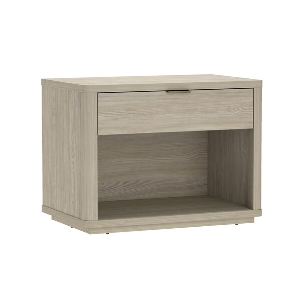 Manhattan Comfort Evelyn 32in Nightstand 2.0 in Natural - Set of 2 - 2-NS012-NA