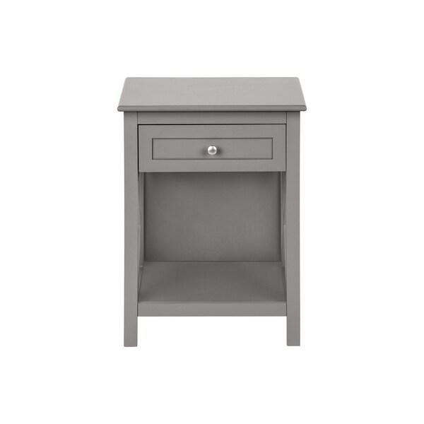 Monarch Specialties Accent Table, Side Table, 2 Tier, Bedroom, Nightstand, Antique Grey Veneer, Transitional - I 3985