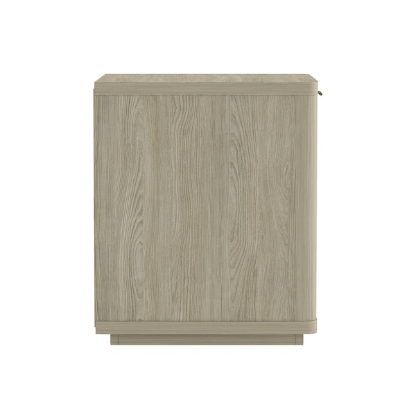 Manhattan Comfort Evelyn Nightstand in Natural - Set of 2 - 2-NS011-NA