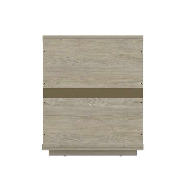 Manhattan Comfort Evelyn Nightstand in Natural - Set of 2 - 2-NS011-NA