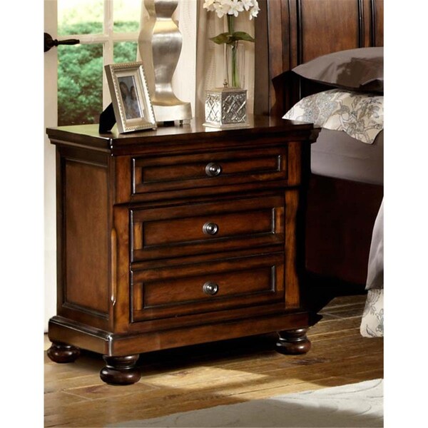 Made4Mattress Cumberland Night Stand in Medium Brown - MA2410684
