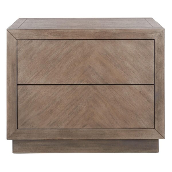 Safavieh Steve 2 Drawer Wood Nightstand, Light Brown - SFV7700B