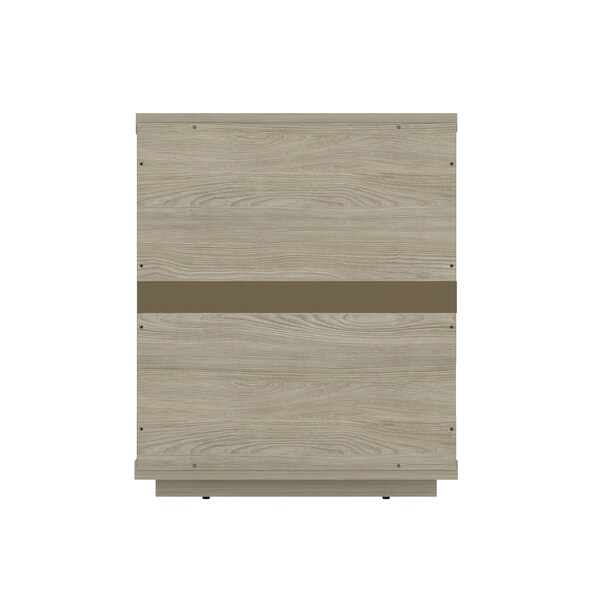 Manhattan Comfort Evelyn Nightstand in Natural - NS011-NA