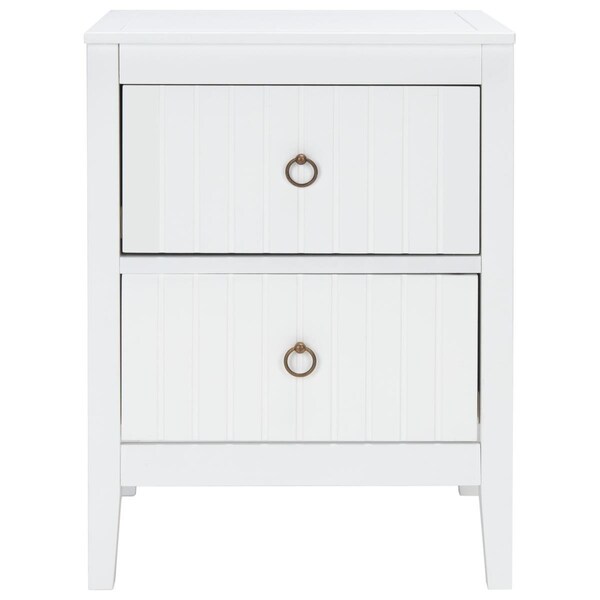 Safavieh Tegan 2 Drawer Nightstands, White - NST5004A