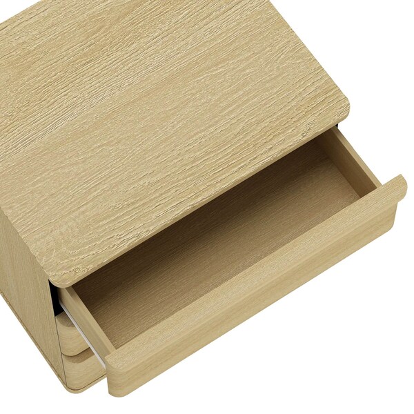 Manhattan Comfort Molly Nightstand in Natural Oak - NS008-NO