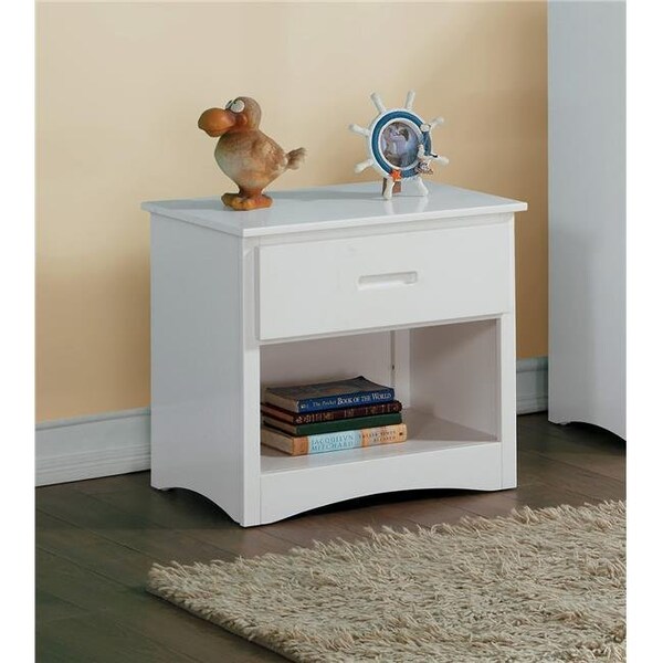 Made4Mattress 21.75 x 17 x 23 in. Galen Night Stand - White - MA1361009