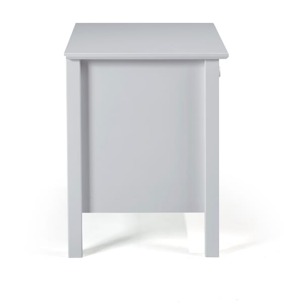 Alaterre Furniture Simplicity Wood Nightstand, Dove Gray - AJSP0180