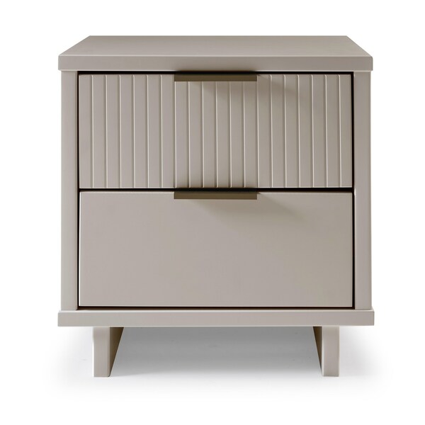 Manhattan Comfort Granville Nightstand 2.0 in Light Grey - NS-5016