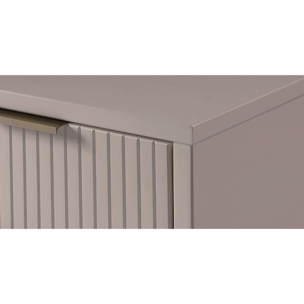 Manhattan Comfort Granville Nightstand 2.0 in Light Grey - NS-5016