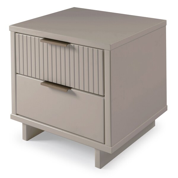 Manhattan Comfort Granville Nightstand 2.0 in Light Grey - NS-5016