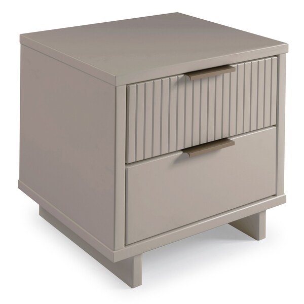 Manhattan Comfort Granville Nightstand 2.0 in Light Grey - NS-5016