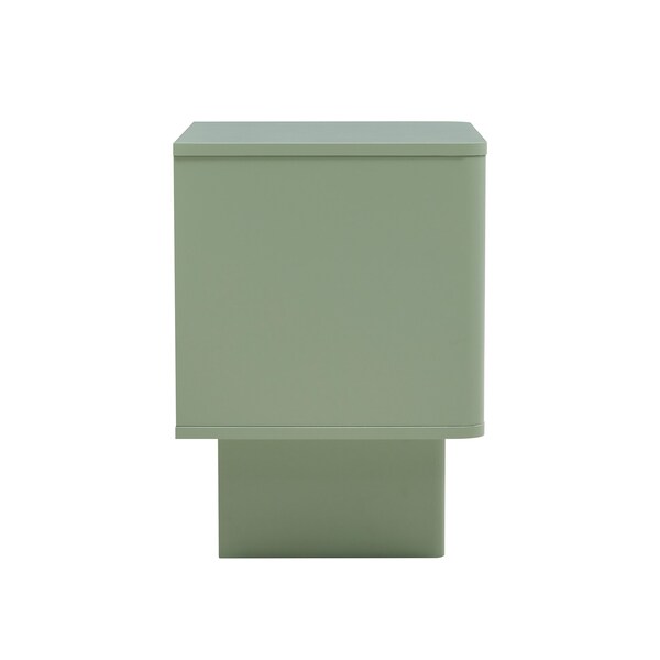 Manhattan Comfort Ella Nightstand in Sage Green- Set of 2 - 2-NS005-GR