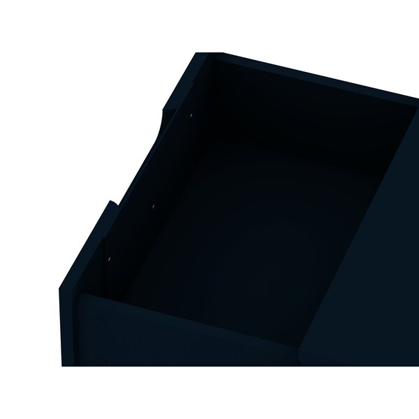 Manhattan Comfort Rockefeller 2.0 Nightstand, Tatiana Midnight Blue - 102GMC4