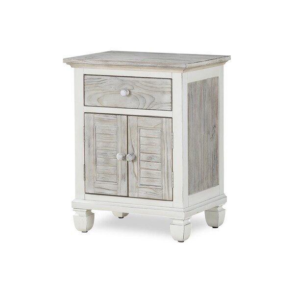 Sea Winds Coastal Furniture Islamorada 1-Drawer / 2-Door Nightstand - B23332-DAPGREY