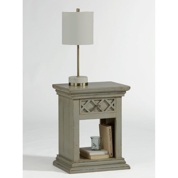 Progressive Furniture Bedroom Nightstand, Antique Gray - A715-69G